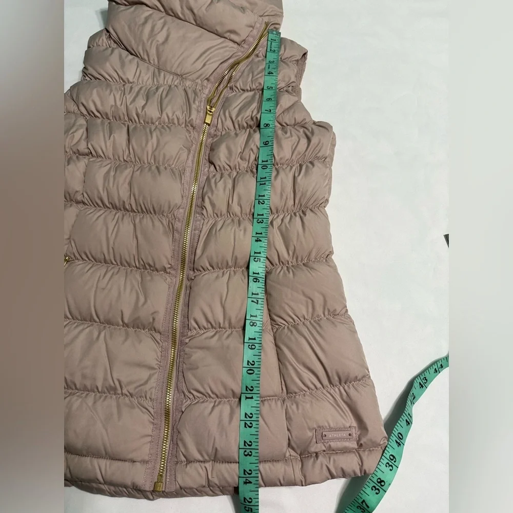 Athleta Downabout Goose Down Puffer Vest  Dusty Pink Size XS - Picture 9 of 16